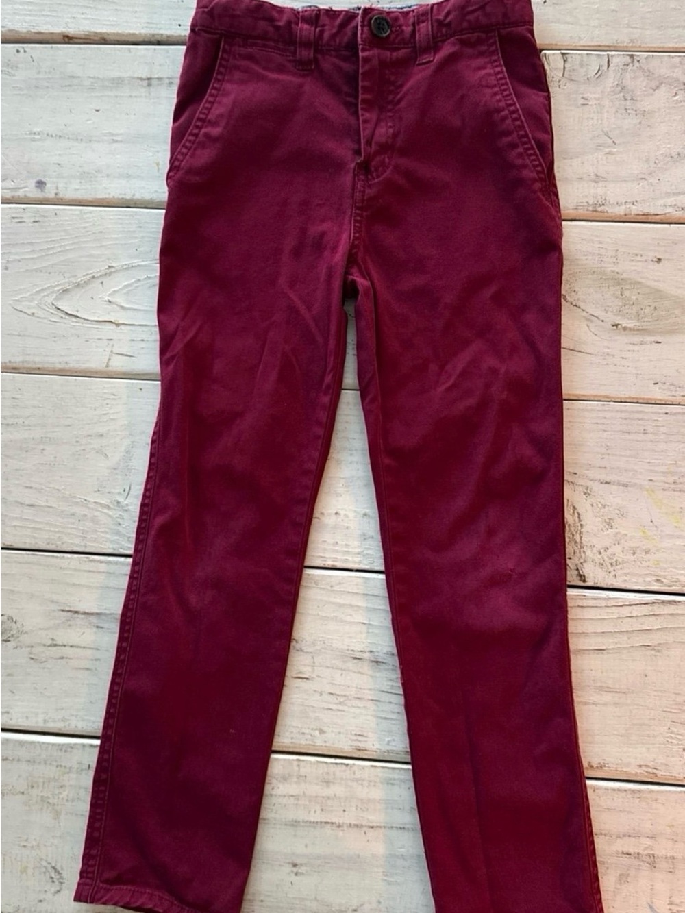 Maroon Skinny Chinos